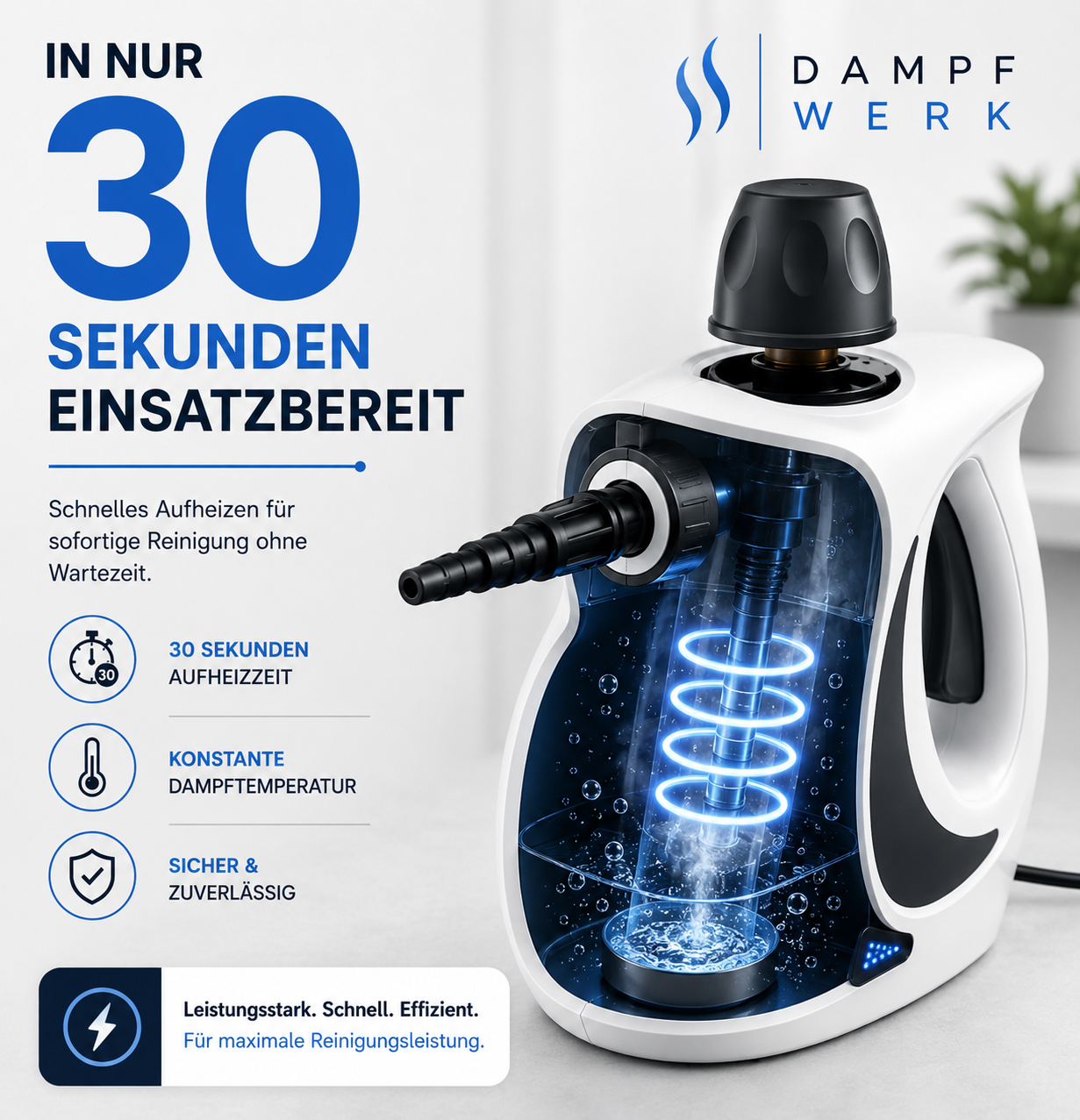 DampfWerk™ NaturClean Handdampfreiniger