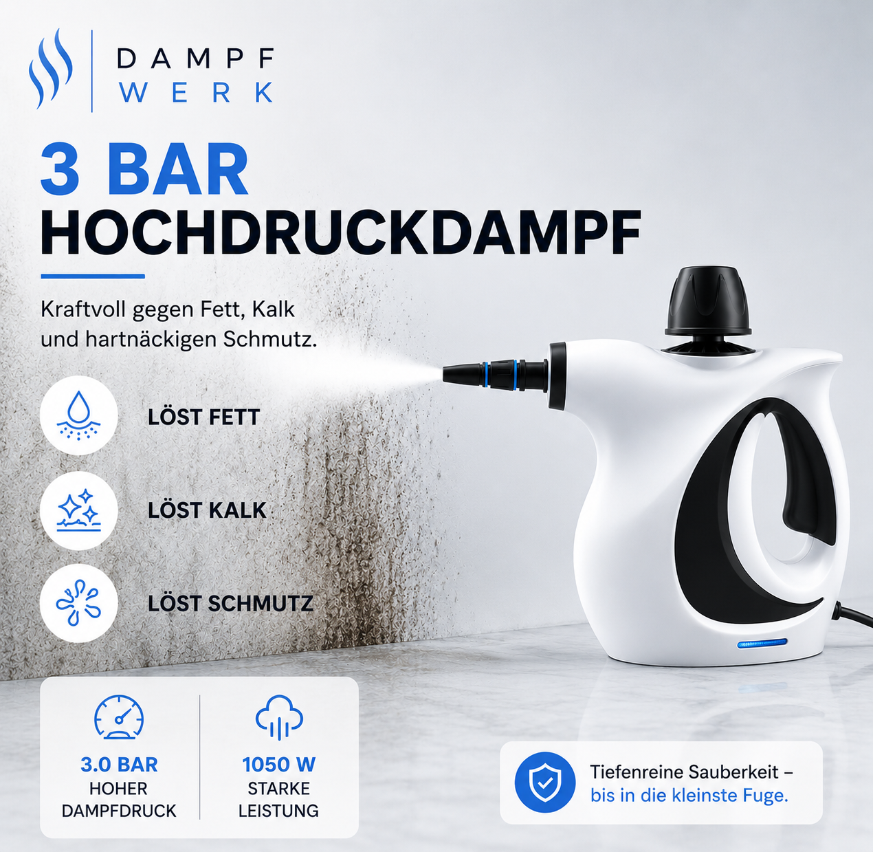 DampfWerk™ NaturClean Handdampfreiniger