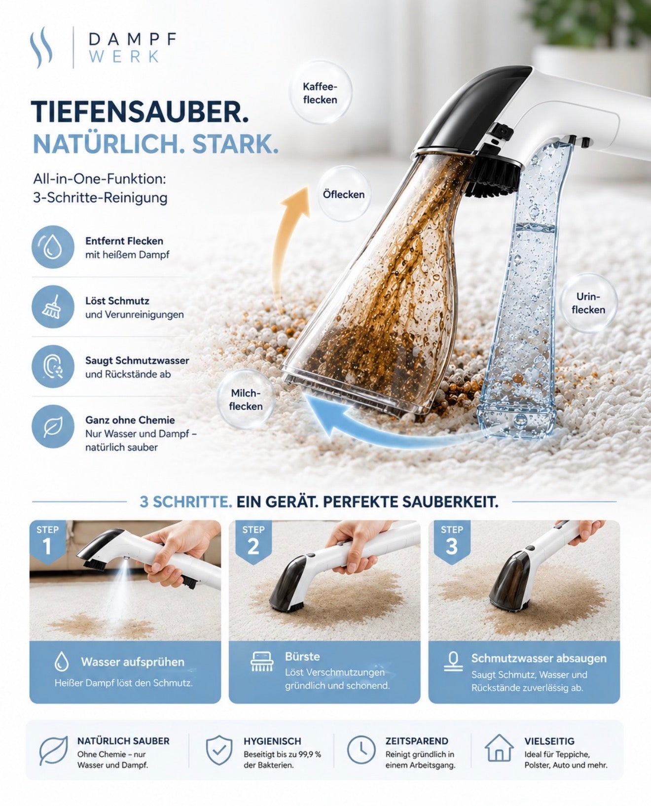 Dampf Werk Nasssauger 4-in-1